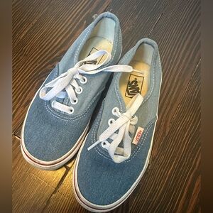 Kids denim vans sneakers